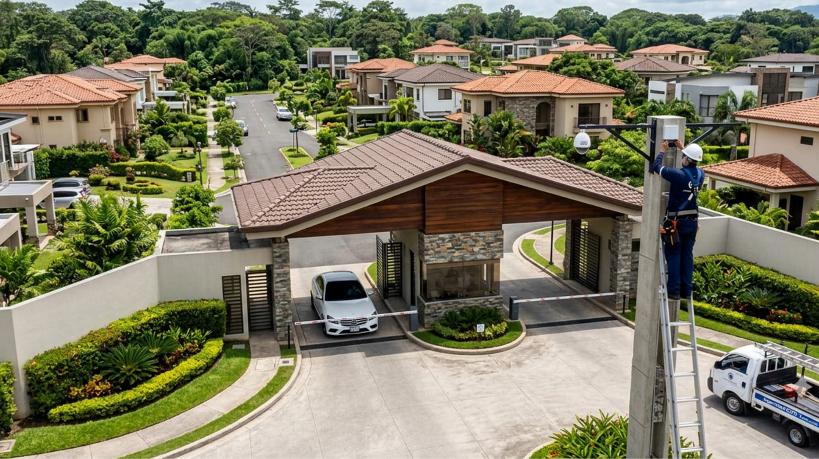 Sistema CCTV y control de acceso instalado por AD Ingeniería en Santiago